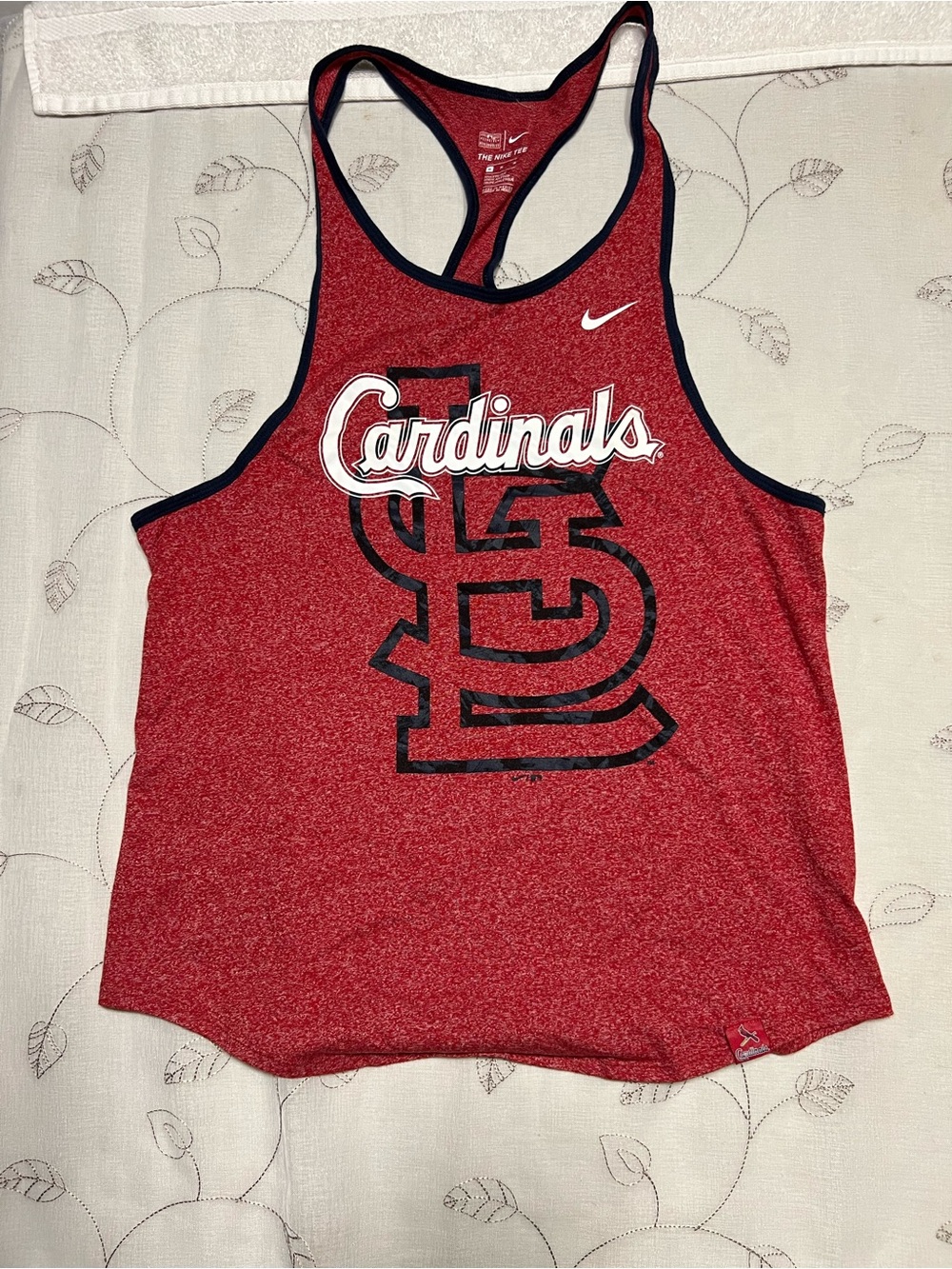 St. Louis Cardinals Red Marled Tee - Cardinals Logo